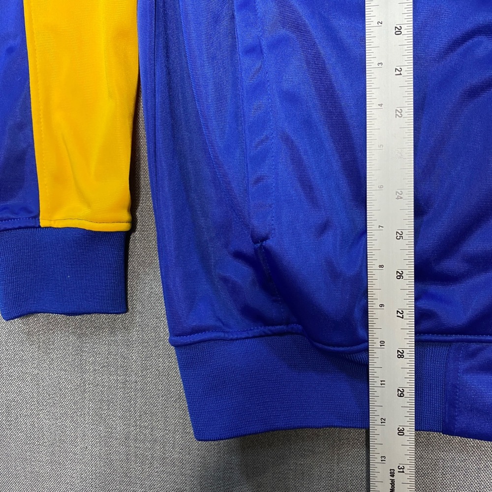 Golden State Warriors NBA Track Jacket Mens XLT BlueYellow Full Zip Majestic NWT - Picture 5 of 8